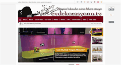 Desktop Screenshot of evdekorasyonu.tv